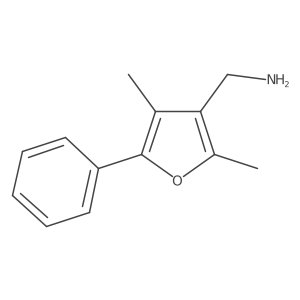 (2,4-Dimethyl-5-phenylfuran-3-yl)methanamine Structure