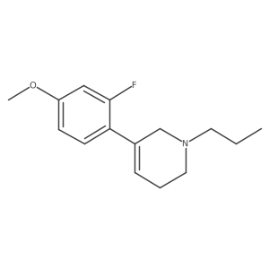 5-(2-Fluoro-4-methoxyphenyl)-1-propyl-1,2,3,6-tetrahydropyridine Structure