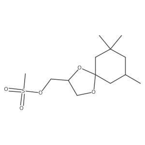 {7,7,9-Trimethyl-1,4-dioxaspiro[4.5]decan-2-yl}methyl methanesulfonate结构式
