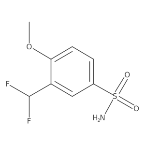 3-(Difluoromethyl)-4-methoxybenzene-1-sulfonamide Structure