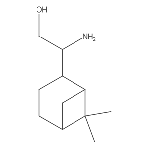(2S)-2-amino-2-{6,6-dimethylbicyclo[3.1.1]heptan-2-yl}ethan-1-ol结构式