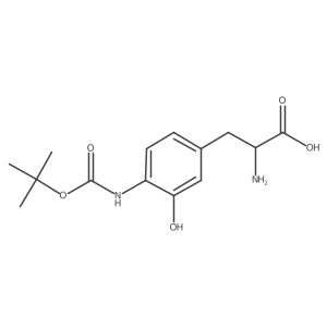 2-Amino-3-(4-{[(tert-butoxy)carbonyl]amino}-3-hydroxyphenyl)propanoic acid Structure