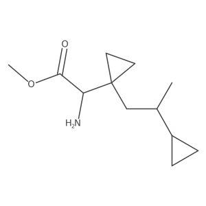 Methyl 2-amino-2-[1-(2-cyclopropylpropyl)cyclopropyl]acetate结构式