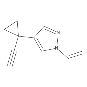 1-ethenyl-4-(1-ethynylcyclopropyl)-1H-pyrazole Structure