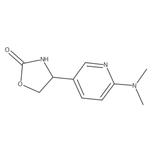 4-[6-(Dimethylamino)pyridin-3-yl]-1,3-oxazolidin-2-one Structure