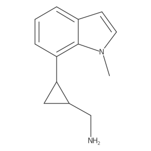 [2-(1-methyl-1H-indol-7-yl)cyclopropyl]methanamine结构式