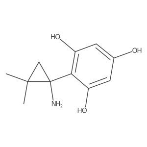 2-(1-Amino-2,2-dimethylcyclopropyl)benzene-1,3,5-triol结构式