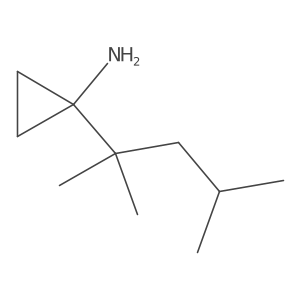 1-(2,4-Dimethylpentan-2-yl)cyclopropan-1-amine Structure