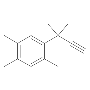 1,2,4-Trimethyl-5-(2-methylbut-3-yn-2-yl)benzene结构式