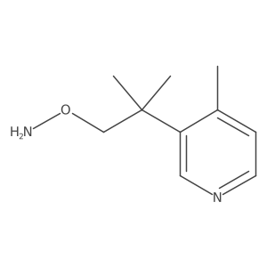 O-[2-methyl-2-(4-methylpyridin-3-yl)propyl]hydroxylamine结构式