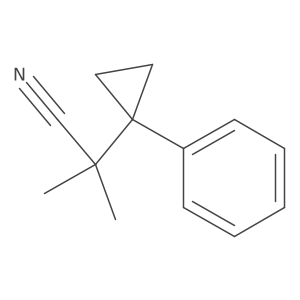 2-Methyl-2-(1-phenylcyclopropyl)propanenitrile Structure