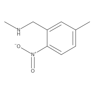 Methyl[(5-methyl-2-nitrophenyl)methyl]amine结构式