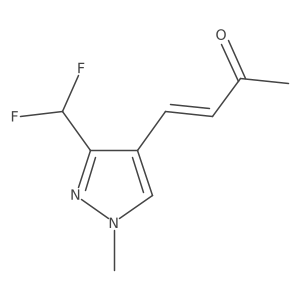 4-[3-(difluoromethyl)-1-methyl-1H-pyrazol-4-yl]but-3-en-2-one Structure