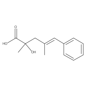 2-Hydroxy-2,4-dimethyl-5-phenylpent-4-enoic acid Structure
