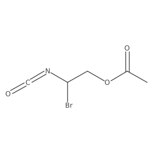 2-Bromo-2-isocyanatoethyl acetate结构式