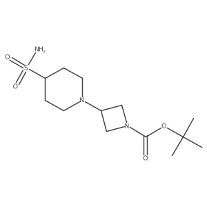 Tert-butyl 3-(4-sulfamoylpiperidin-1-yl)azetidine-1-carboxylate Structure