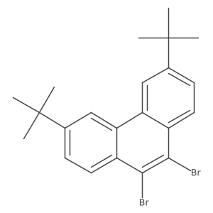 9,10-Dibromo-3,6-di-tert-butylphenanthrene结构式