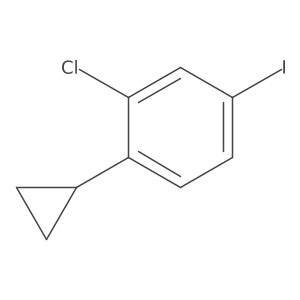 2-Chloro-1-cyclopropyl-4-iodobenzene结构式