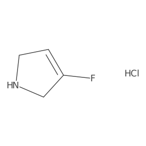 3-Fluoro-2,5-dihydro-1H-pyrrole hydrochloride结构式