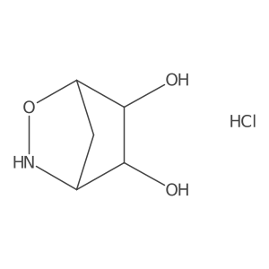 (1S,4R,5S,6S)-2-Oxa-3-azabicyclo[2.2.1]heptane-5,6-diol;hydrochloride Structure