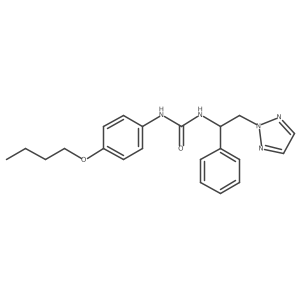 1-(4-butoxyphenyl)-3-[1-phenyl-2-(2H-1,2,3-triazol-2-yl)ethyl]urea Structure
