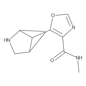 5-{2-azabicyclo[2.1.1]hexan-5-yl}-N-methyl-1,3-oxazole-4-carboxamide Structure