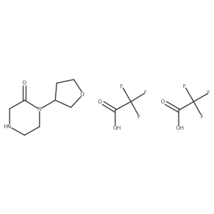 1-(Oxolan-3-yl)piperazin-2-one;2,2,2-trifluoroacetic acid Structure