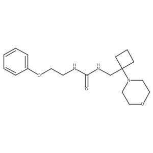 3-{[1-(Morpholin-4-yl)cyclobutyl]methyl}-1-(2-phenoxyethyl)urea Structure