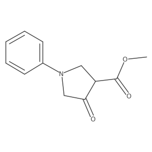 Methyl 4-oxo-1-phenylpyrrolidine-3-carboxylate Structure