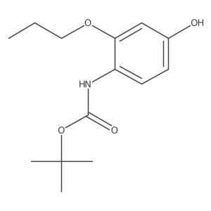 tert-butyl N-(4-hydroxy-2-propoxyphenyl)carbamate结构式