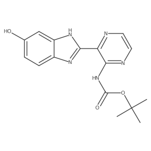 tert-butyl N-[3-(5-hydroxy-1H-1,3-benzodiazol-2-yl)pyrazin-2-yl]carbamate结构式