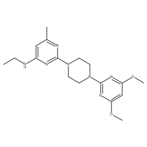 2-[4-(4,6-dimethoxypyrimidin-2-yl)piperazin-1-yl]-N-ethyl-6-methylpyrimidin-4-amine Structure