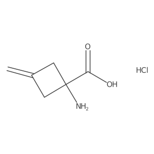 1-amino-3-methylene-cyclobutanecarboxylic acid;hydrochloride Structure