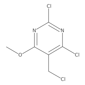 2,4-dichloro-5-(chloromethyl)-6-methoxyPyrimidine结构式