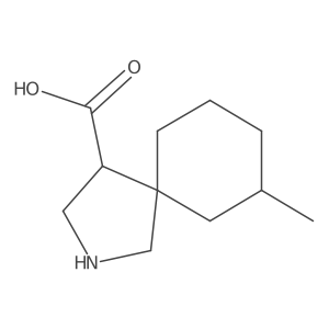 7-Methyl-2-azaspiro[4.5]decane-4-carboxylic acid Structure