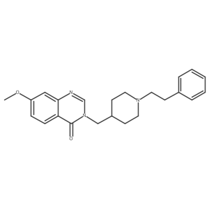 7-Methoxy-3-{[1-(2-phenylethyl)piperidin-4-yl]methyl}-3,4-dihydroquinazolin-4-one Structure