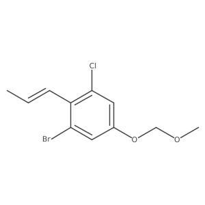 (E)-1-Bromo-3-chloro-5-(methoxymethoxy)-2-(prop-1-en-1-yl)benzene结构式