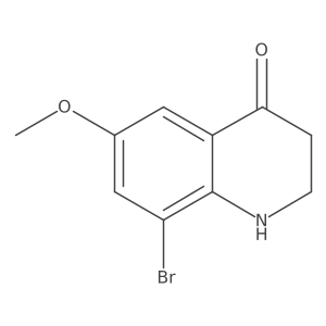8-bromo-6-methoxy-2,3-dihydro-1H-quinolin-4-one Structure