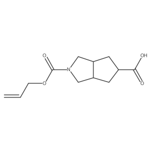 (3aR,5R,6aS)-2-[(prop-2-en-1-yloxy)carbonyl]-octahydrocyclopenta[c]pyrrole-5-carboxylic acid Structure