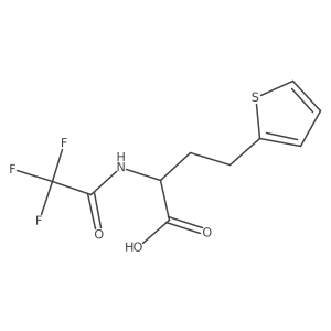 4-(Thiophen-2-yl)-2-(2,2,2-trifluoroacetamido)butanoic acid Structure