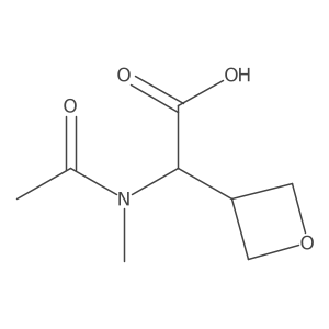 2-(N-methylacetamido)-2-(oxetan-3-yl)acetic acid Structure