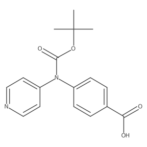 4-{[(Tert-butoxy)carbonyl](pyridin-4-yl)amino}benzoic acid Structure