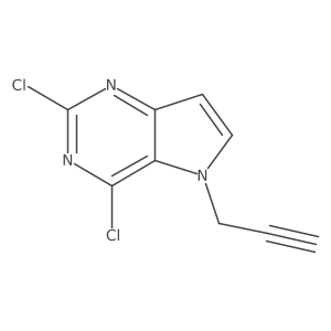 2,4-dichloro-5-(prop-2-yn-1-yl)-5H-pyrrolo[3,2-d]pyrimidine Structure