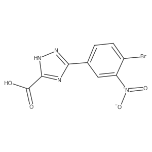5-(4-Bromo-3-nitrophenyl)-1H-1,2,4-triazole-3-carboxylic acid Structure