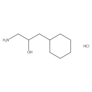 1-Amino-3-cyclohexylpropan-2-ol hydrochloride结构式