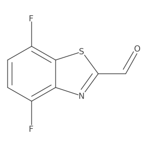 4,7-Difluoro-1,3-benzothiazole-2-carbaldehyde结构式