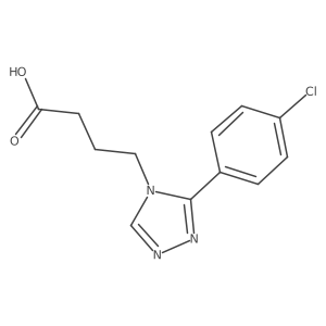 4-[3-(4-chlorophenyl)-4H-1,2,4-triazol-4-yl]butanoic acid结构式