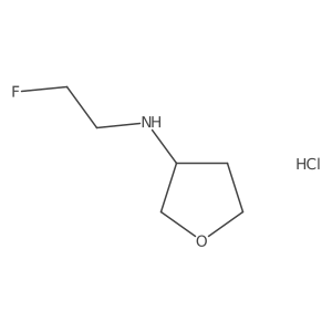 N-(2-fluoroethyl)oxolan-3-amine hydrochloride Structure
