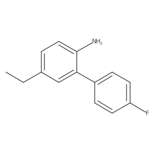 5-Ethyl-4'-fluoro-[1,1'-biphenyl]-2-amine结构式
