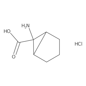 6-Aminobicyclo[3.1.0]hexane-6-carboxylic acid hydrochloride结构式
